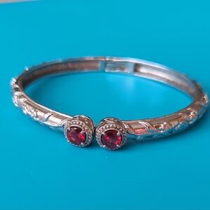 TJC Swarovski Crystal Stainless Steel Bracelet